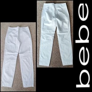 NWT bebe white dress pants 10 white